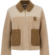 Load image into Gallery viewer, Barbour Malena Cropped Fleece Jacket Natural
