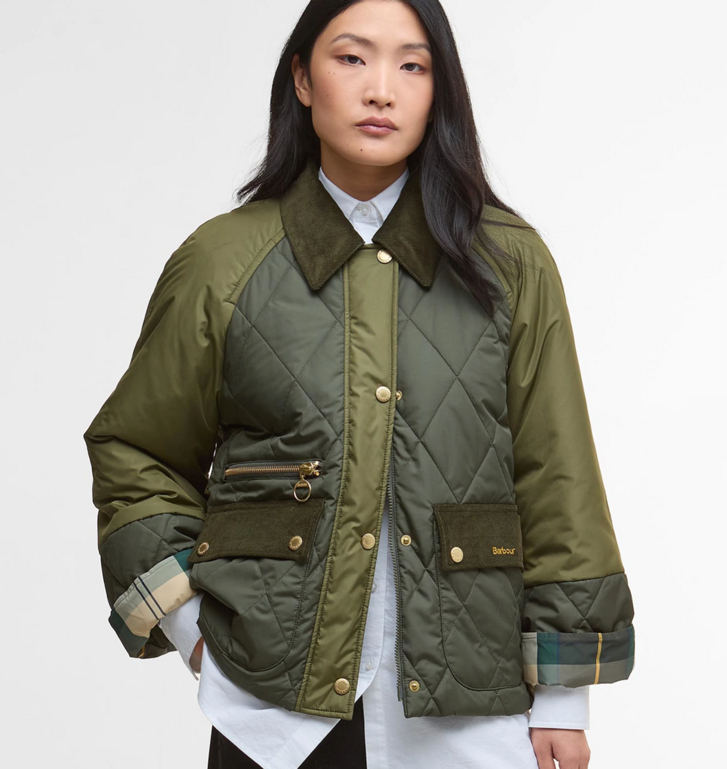 Barbour Martha Quilt Jacket Olive