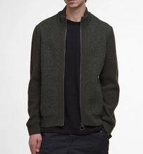 Load image into Gallery viewer, Barbour Milburn Zip Up Sweater Olive
