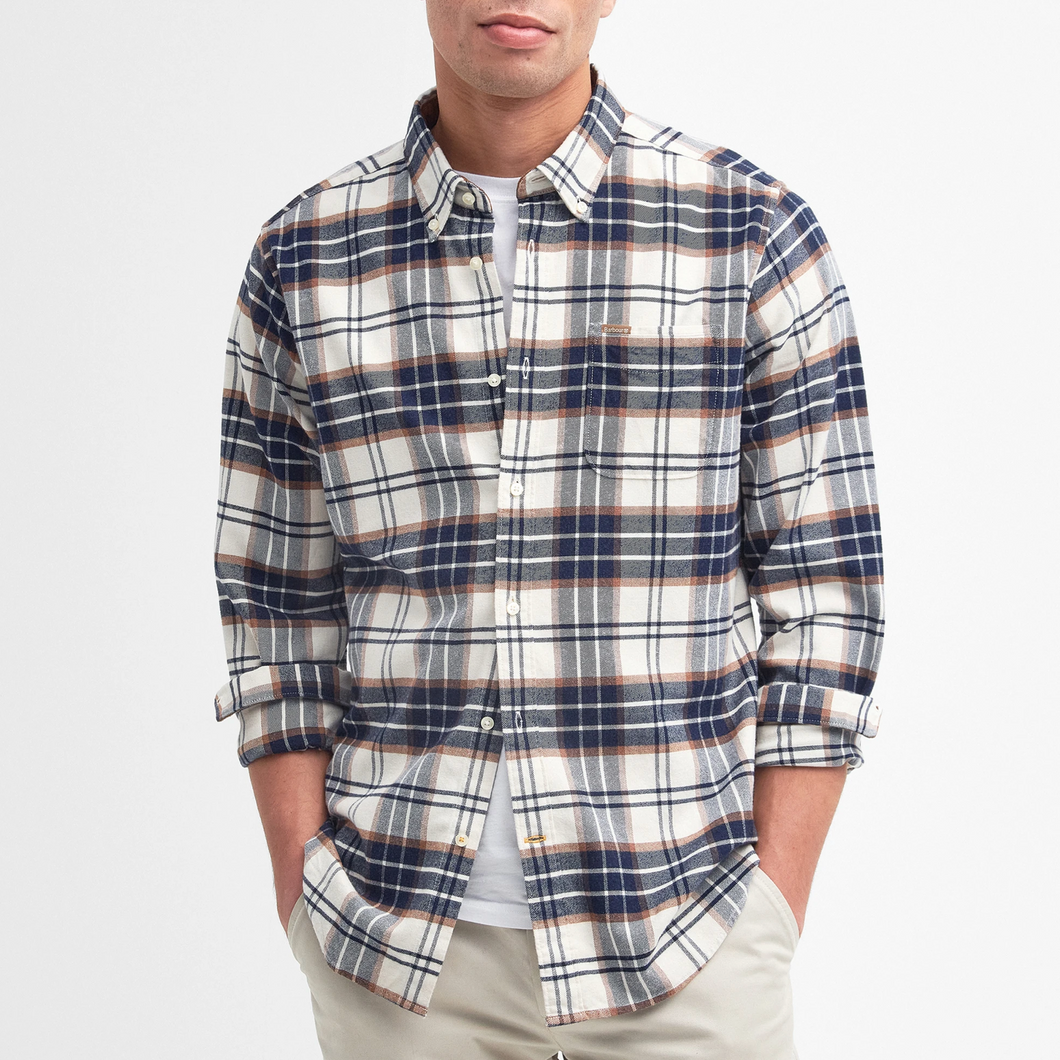 Barbour Portdown Tailored Shirt Ecru