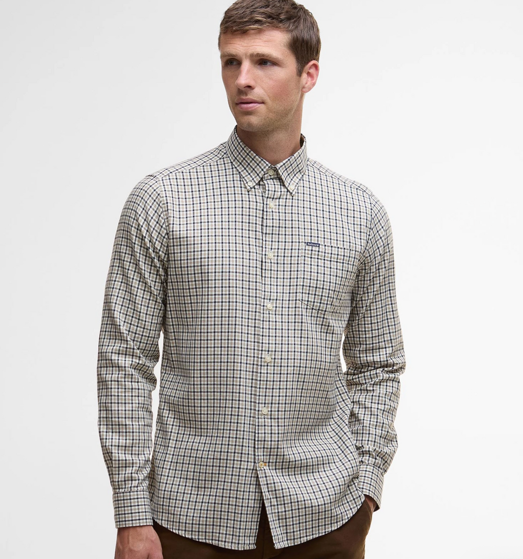 Barbour Padshaw Tailored Shirt Washed Stone