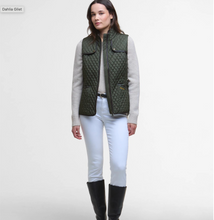 Load image into Gallery viewer, Barbour Women Dahlia Quilt Vest Olive
