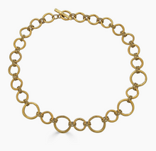Load image into Gallery viewer, Loni Paul Gold Sculpted Circle Necklace

