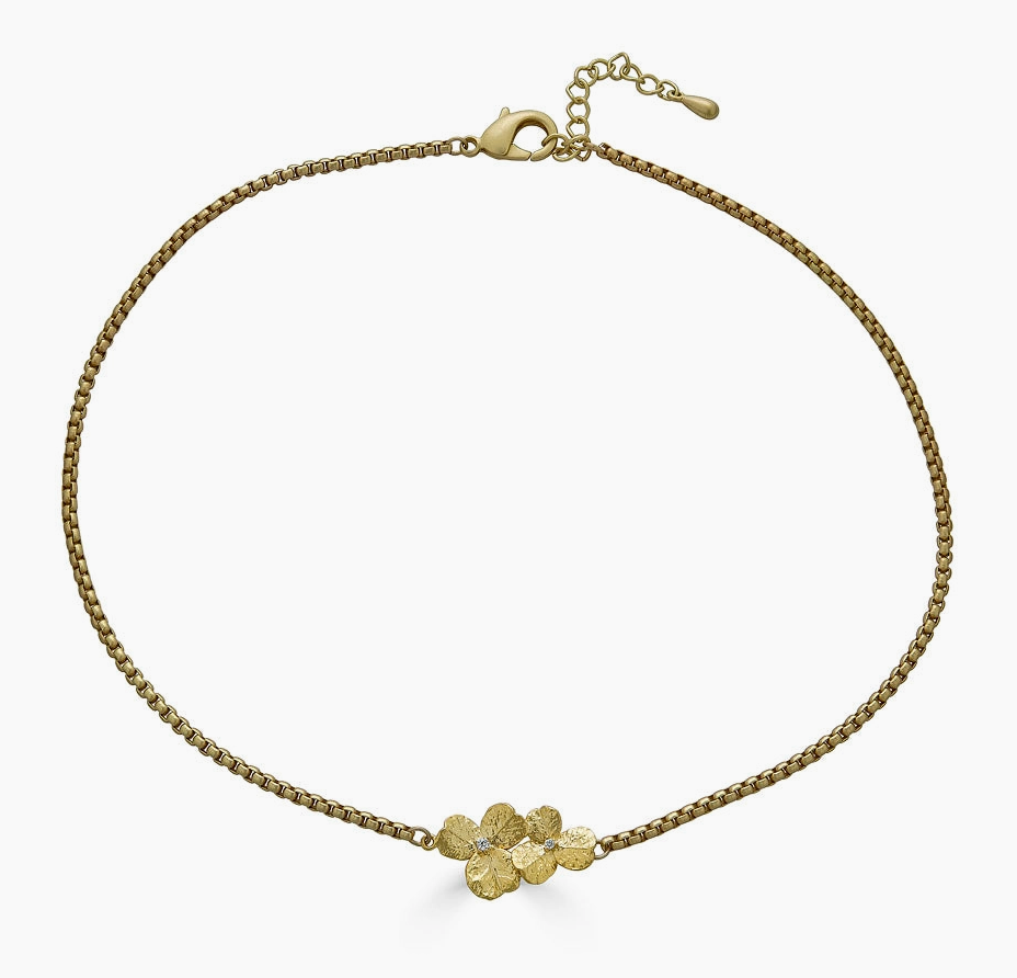 Loni Paul Clover Bar Necklace