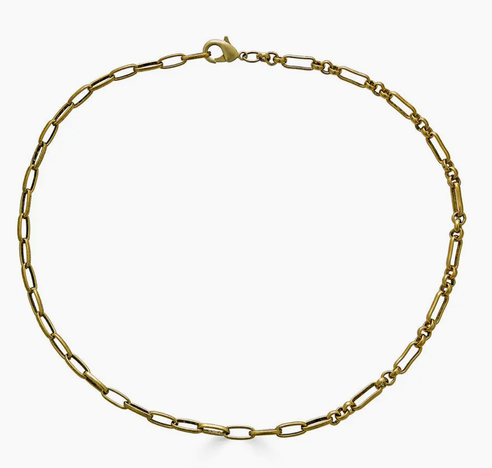 Loni Paul Gold Mixed Link Short Layering Necklace