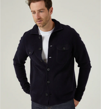 Load image into Gallery viewer, Alan Paine Ferndale Knit Shirt Navy
