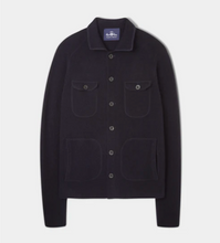 Load image into Gallery viewer, Alan Paine Ferndale Knit Shirt Navy
