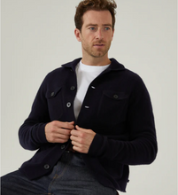 Load image into Gallery viewer, Alan Paine Ferndale Knit Shirt Navy
