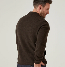 Load image into Gallery viewer, Alan Paine Ferndale Knit Shirt Cocoa
