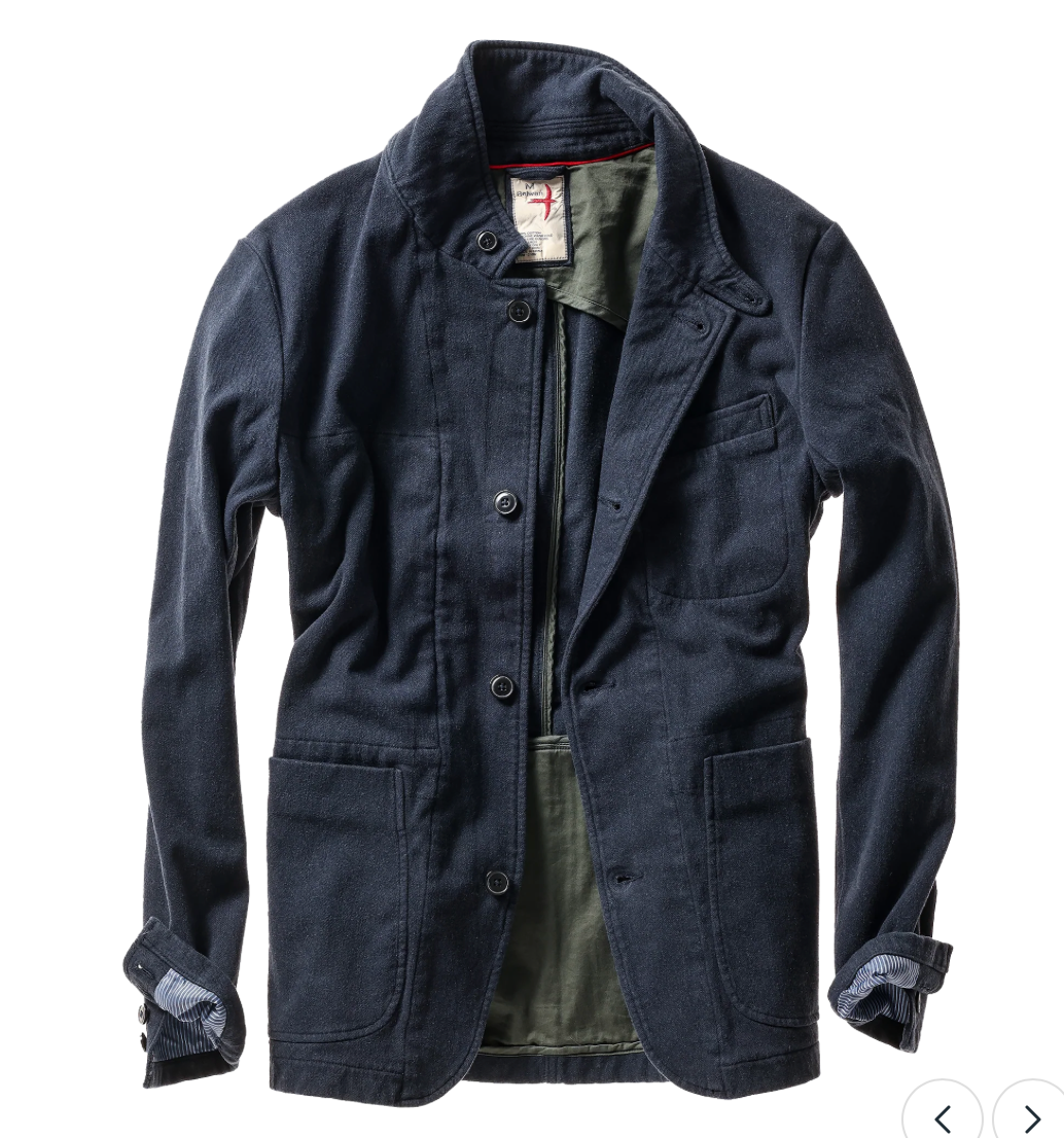 Relwen Moleskin Trap Blazer Dk. Navy
