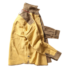 Load image into Gallery viewer, Relwen Chamois Lined Flannel Workshirt Gold Uncheck
