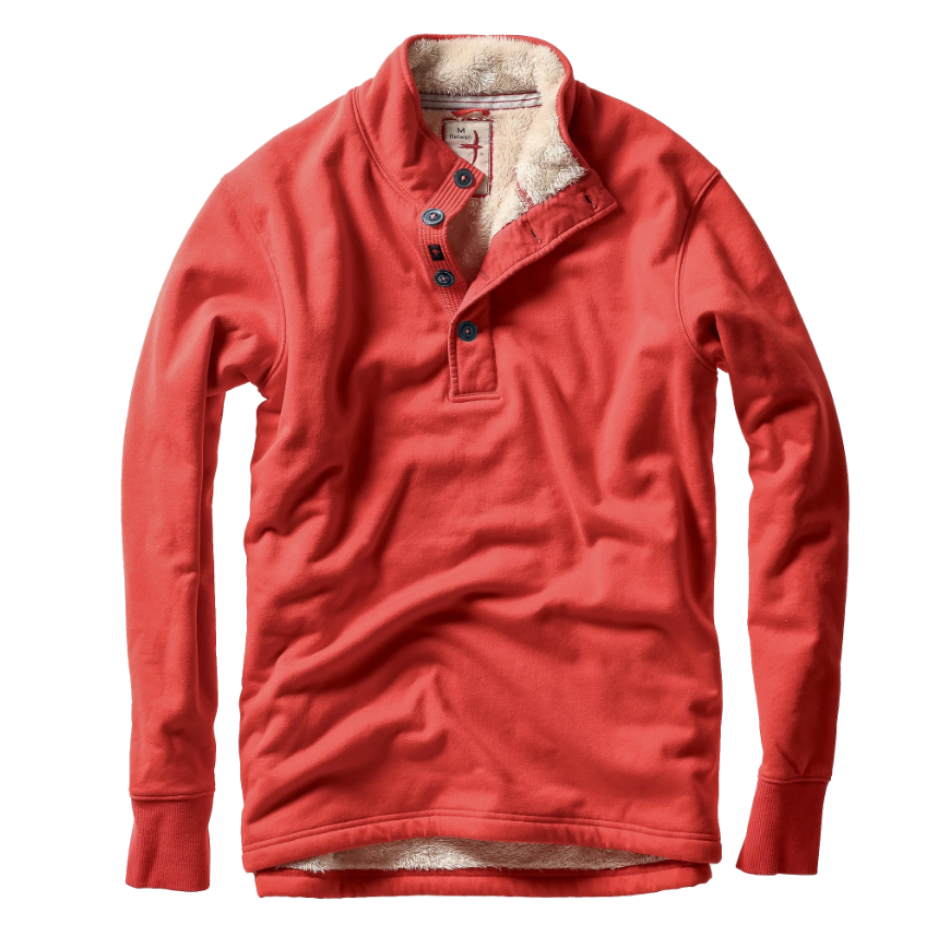 Relwen Superfleece Mock Pullover Brt Red
