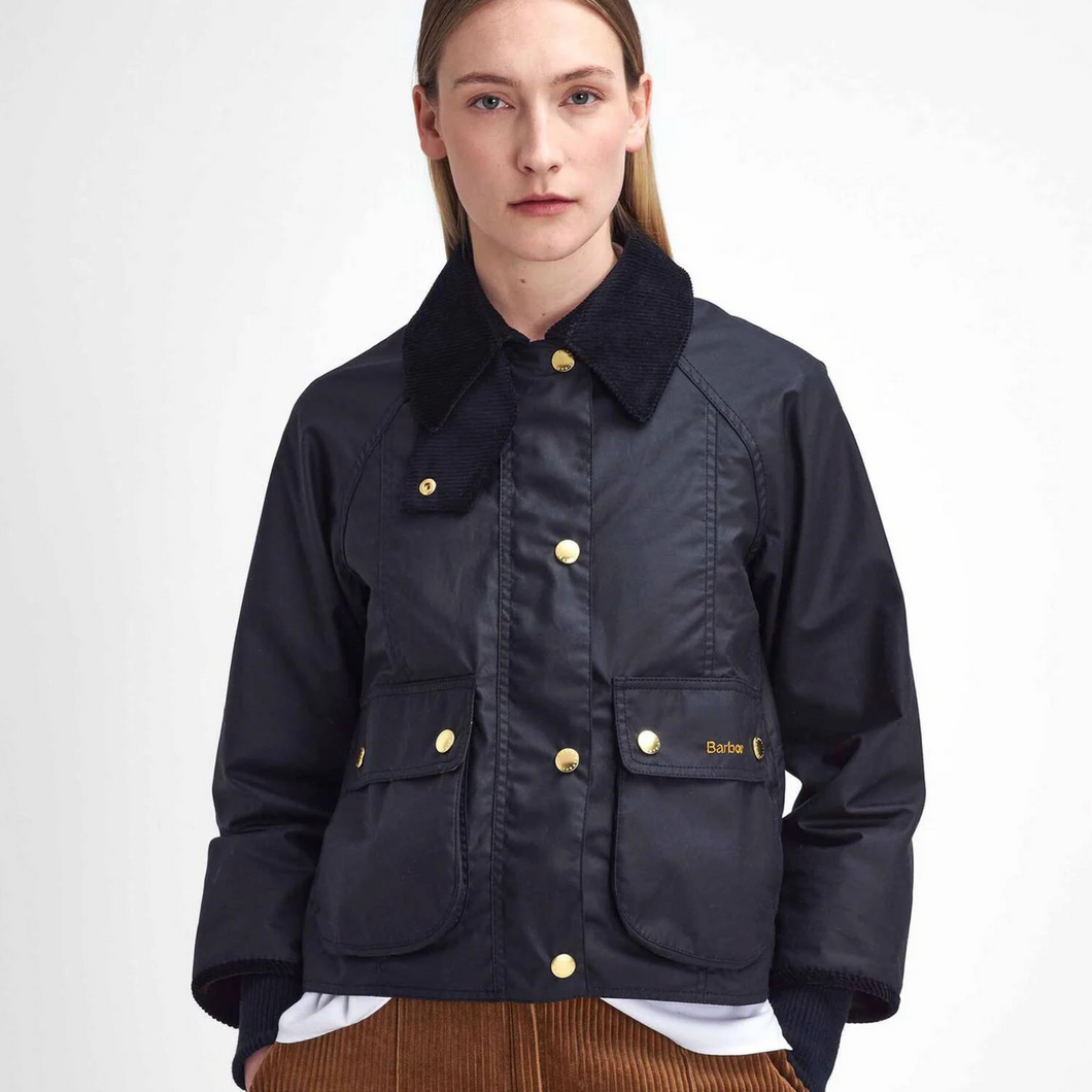 Barbour Women Cropped Beadnell Waxed Jacket