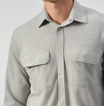 Load image into Gallery viewer, T&amp;V 2 Pocket Textured Utility Shirt Platinum
