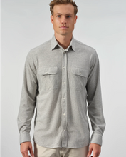 Load image into Gallery viewer, T&amp;V 2 Pocket Textured Utility Shirt Platinum
