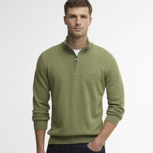 Load image into Gallery viewer, Barbour Cotton Quarter Zip Sweater Laurel
