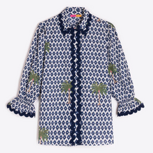 Load image into Gallery viewer, Vilagallo Ikat Shirt w/Palm Trees
