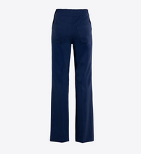 Load image into Gallery viewer, Vilagallo Navy Pants with Button Detail
