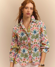 Load image into Gallery viewer, Hinson Wu Blaire Long Sleeve Botanique Linen Shirt
