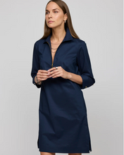 Load image into Gallery viewer, Hinson Wu Alessa 3/4 Sleeve Dress Navy
