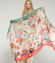 Load image into Gallery viewer, Vilagallo Scarf Multicolor Floral Print
