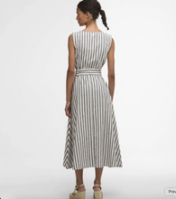 Load image into Gallery viewer, Barbour Inez Sleeveless Striped Dress Navy
