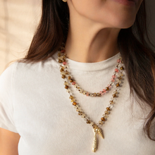 Load image into Gallery viewer, Marlyn Schiff Rondelle Beaded Necklace w/Fish
