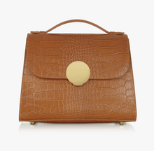 Load image into Gallery viewer, Le Parmentier Bombo Croco Embossed Leather Satchel
