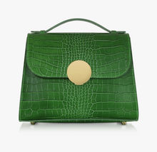 Load image into Gallery viewer, Le Parmentier Bombo Croco Embossed Leather Satchel
