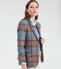 Load image into Gallery viewer, Vilagallo Plaid Blazer in Blue and Pink
