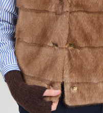 Load image into Gallery viewer, Vilagallo Fur Vest Light Brown
