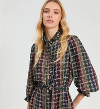 Load image into Gallery viewer, Vilagallo Gomitas Dress Geo Circle Stripe
