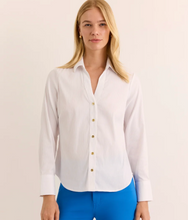Load image into Gallery viewer, Hinson Wu Lindsey LS Ribbon Stripe Shirt White
