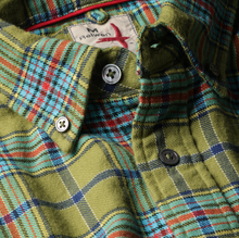 Load image into Gallery viewer, Relwen Flyweight Flannel Lichen Multi Plaid Shirt

