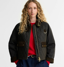 Load image into Gallery viewer, Barbour Women Quilted Spey Wax Tartan Jacket
