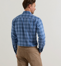 Load image into Gallery viewer, Peter Millar Gressan Italian Flannel Sport Shirt Blue
