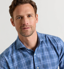 Load image into Gallery viewer, Peter Millar Gressan Italian Flannel Sport Shirt Blue
