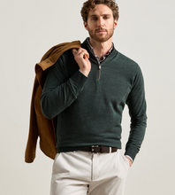 Load image into Gallery viewer, Peter Millar Autumn Blair Birdseye 1/4 Zip Pinebrook

