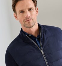 Load image into Gallery viewer, Peter Millar Roundhill Full Zip Sweater Navy

