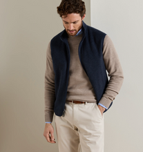 Load image into Gallery viewer, Peter Millar Crown Flex Merino Vest Navy
