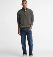 Load image into Gallery viewer, Barbour Cotton Quarter Zip Sweater Olive Marl
