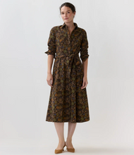 Load image into Gallery viewer, Ann Mashburn Avery Midi Corduroy Dress Woodland Print
