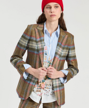 Load image into Gallery viewer, Vilagallo Heather Olive Plaid Jacket
