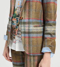 Load image into Gallery viewer, Vilagallo Heather Olive Plaid Jacket
