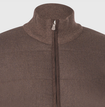 Load image into Gallery viewer, Gran Sasso Full Zip Wool Knit Jacket Brown
