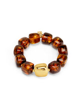 Load image into Gallery viewer, ZENZII Jewelry - Tessa Puffy Square Beaded Stretch Bracelet
