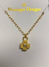 Load image into Gallery viewer, W Designs - Faith-Inspired Filigree Cross Pendant Necklace
