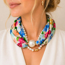 Load image into Gallery viewer, Queens Designs - Luxe Pearl Scarf Necklace
