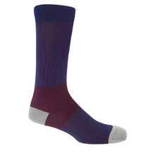 Load image into Gallery viewer, Peper Harow Socks - Oxford Stripe Premium Men&#39;s Cotton Socks
