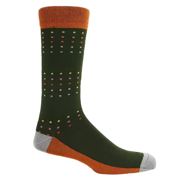 Peper Harow Socks - Square Polka Men's Luxury Socks